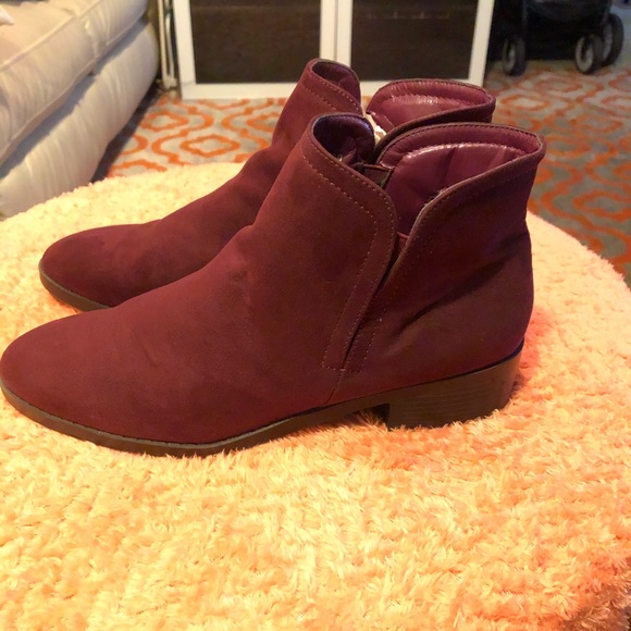 forever 21 burgundy boots